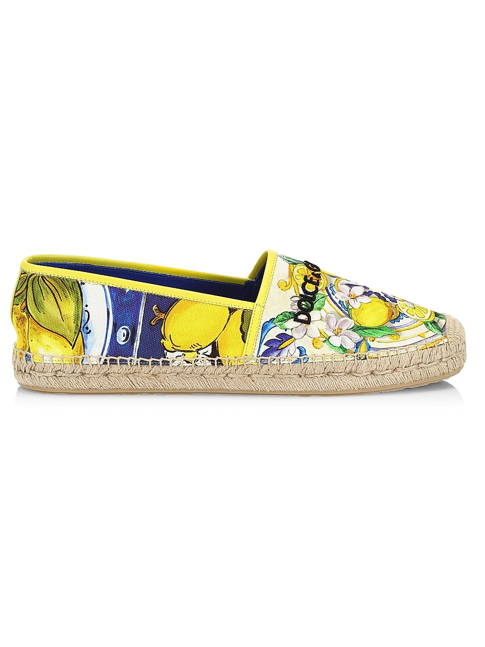 DOLCE & GABBANA Capsule Lemon-Print Espadrilles | Saks Fifth Avenue