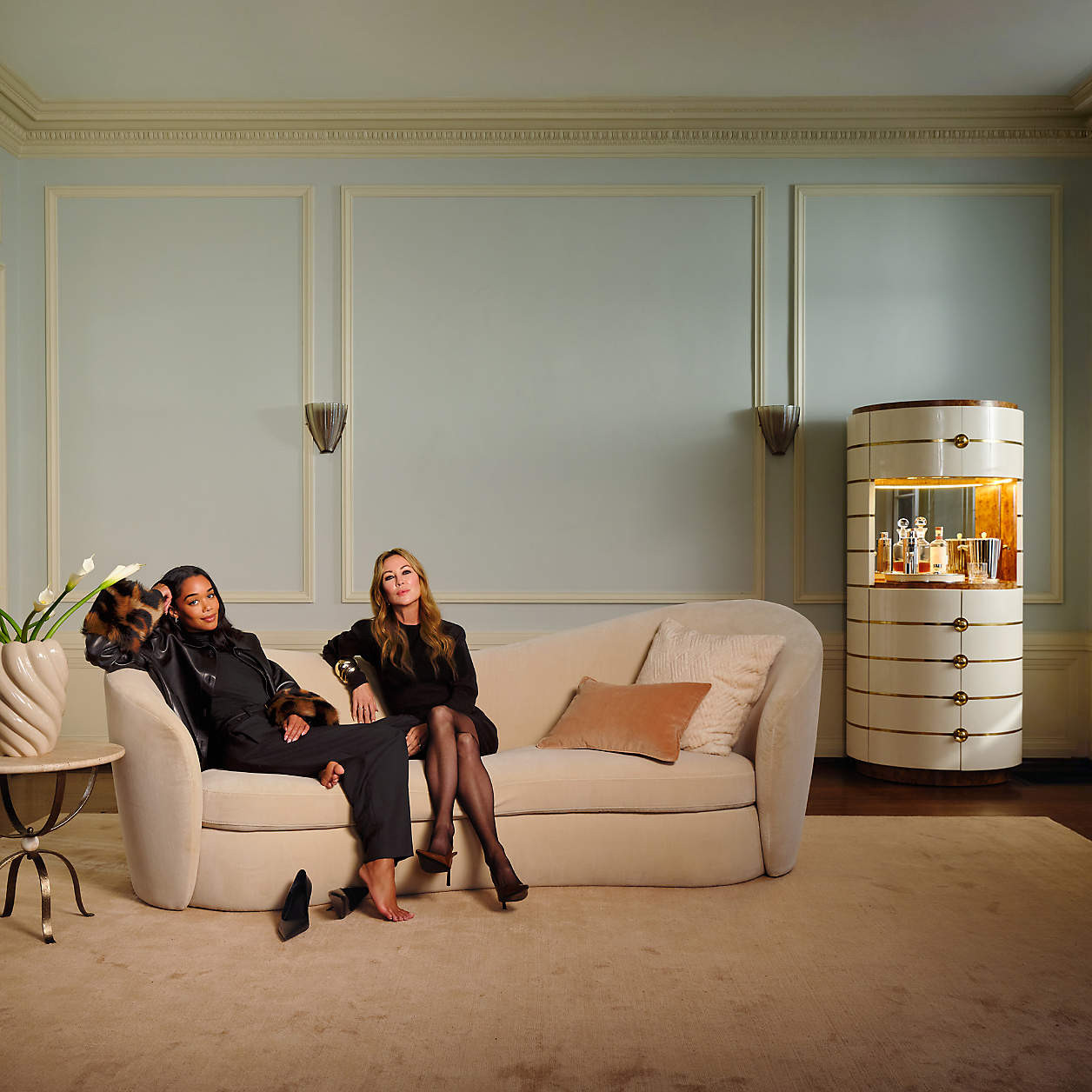 Salon 101" Sofa by Laura Harrier and Tiffany Howell | Crate & Barrel | Crate & Barrel