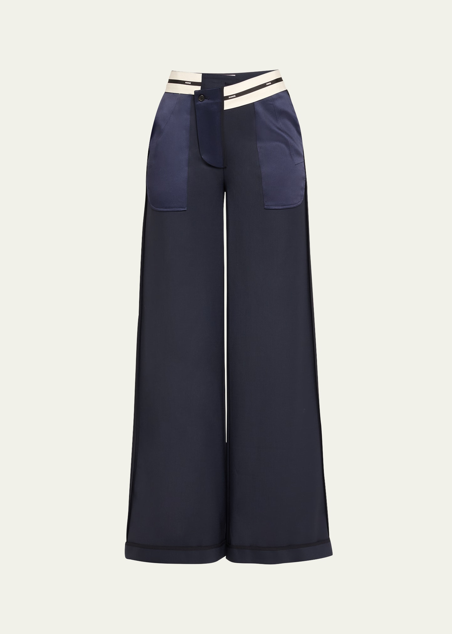Monse Inside Out Tailored Wide Leg Wool Trousers | Bergdorf Goodman