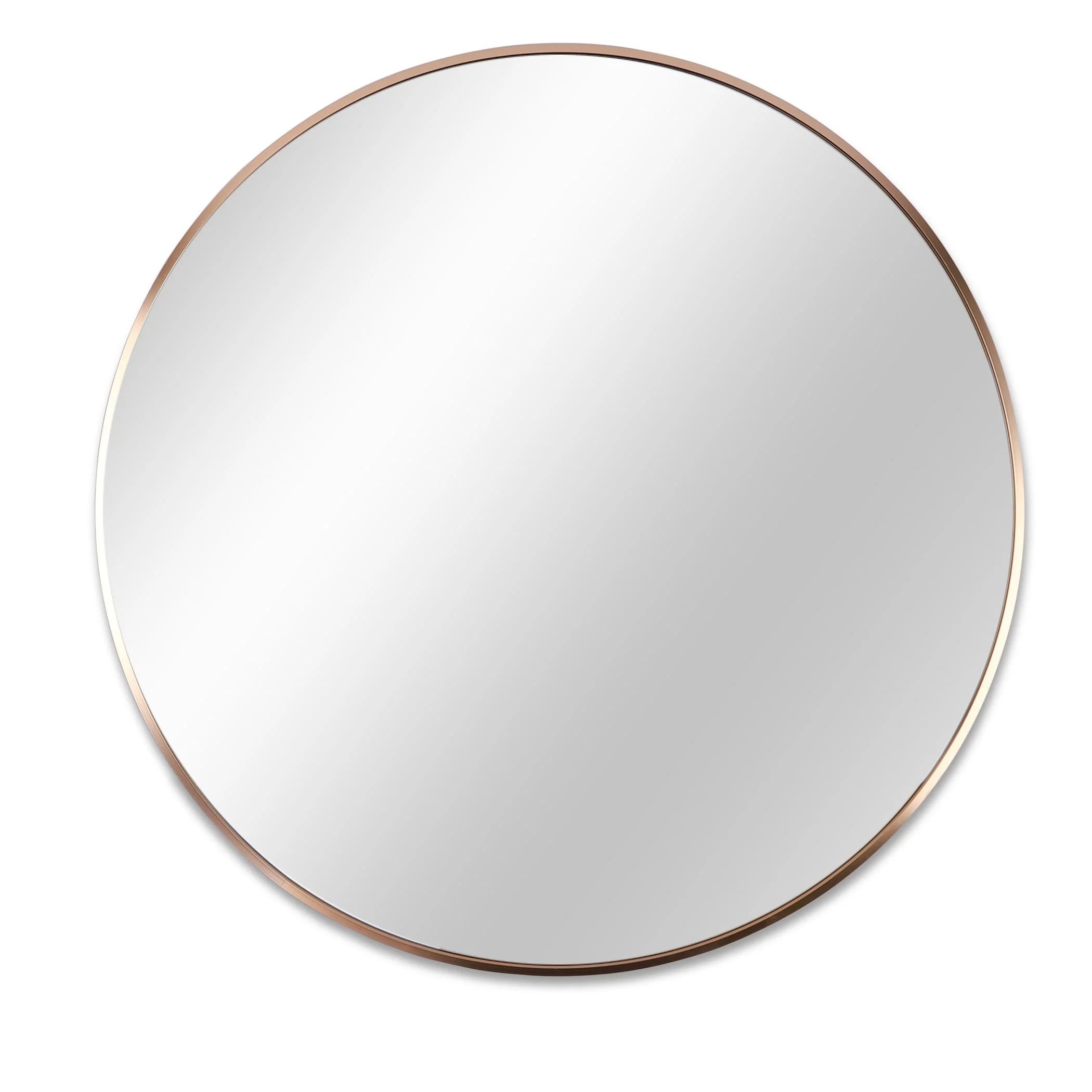 Round Mirror Wall Mounted, Circle Bathroom Vanity Wall Mirror with Metal Frame - 16/20/24/30/32/3... | Walmart (US)