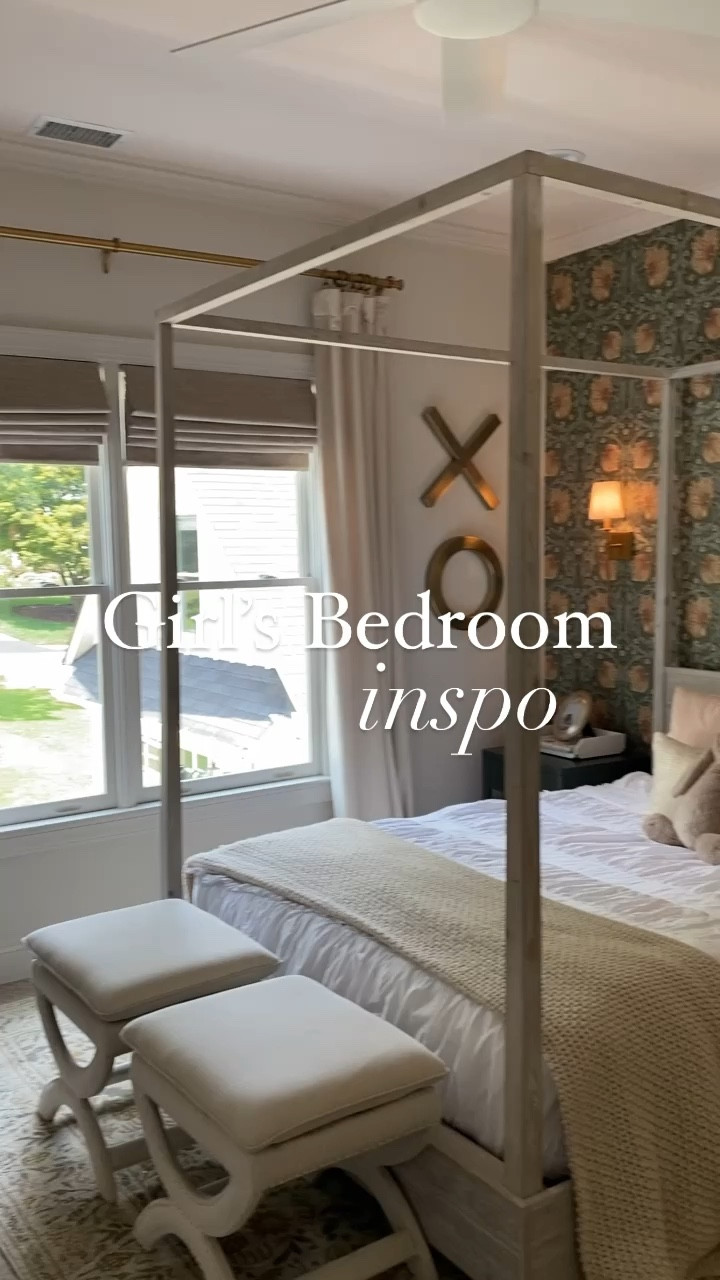 Girls bedroom inspo, teen girls bedroom, girls bedroom design, canopy bed, girls bedroom wallpaper 

#LTKStyleTip #LTKVideo #LTKHome