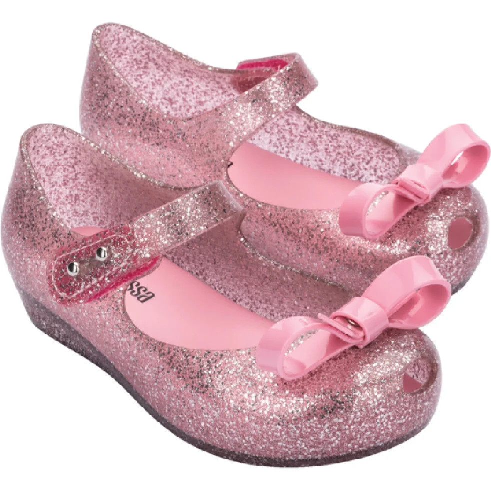 Mini Melissa Ultragirl Bow BB, Glitter Pink | Maisonette