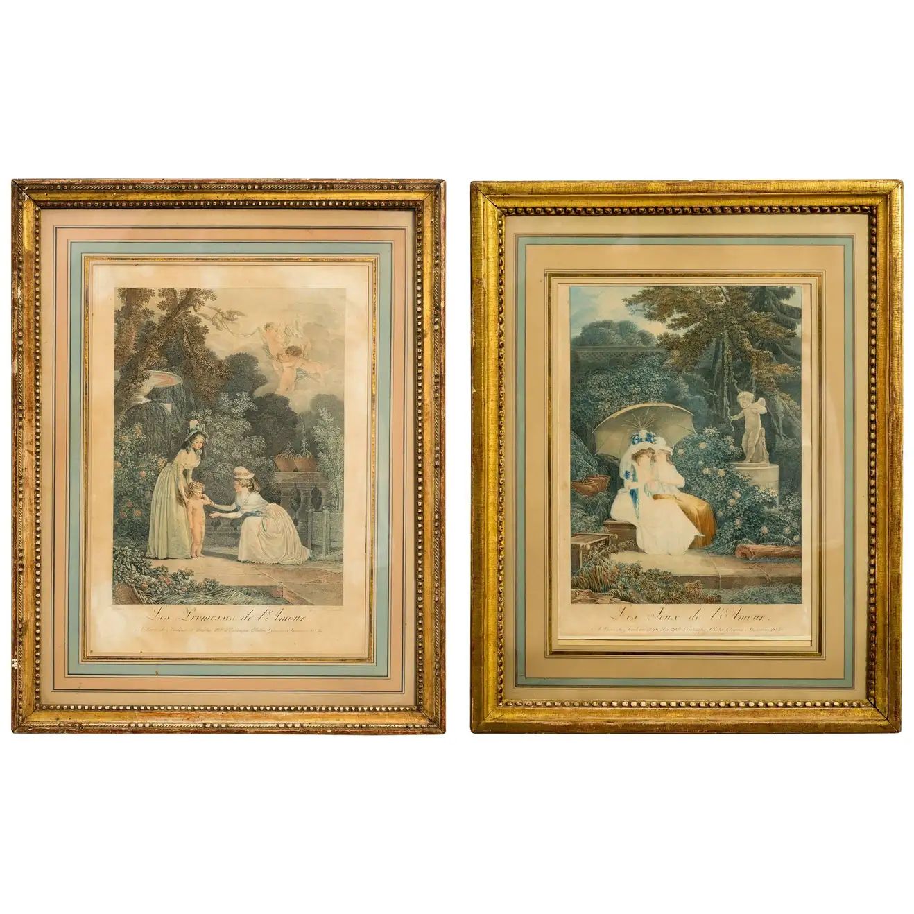 Pair of 19th Century French Prints | 1stDibs