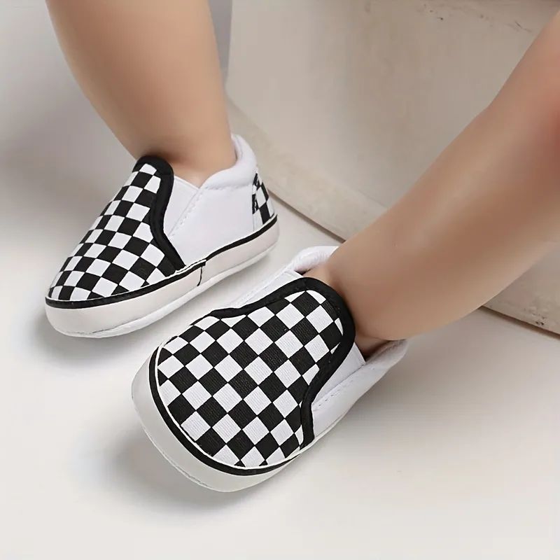 Baby Boys Trendy Plaid No Tie Lace Free Slip On Sneakers, Toddlers Dress Up Crib Shoes With Assor... | Temu Affiliate Program