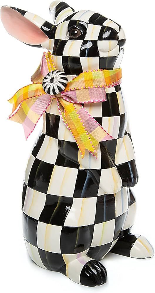MacKenzie-Childs Courtly Check Standing Bunny, Bunny Decor, Spring Decoration | Amazon (US)