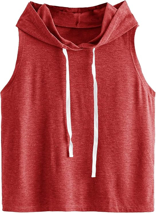 SweatyRocks Women's Workout Tank Tops Sleeveless Running Athletic Hoodie Sports Gym Exercise Tops... | Amazon (US)
