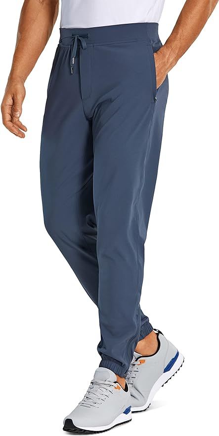 CRZ YOGA Mens 4-Way Stretch Golf Joggers with Pockets 28"/30"/32" - Work Sweatpants Track Gym Ath... | Amazon (US)