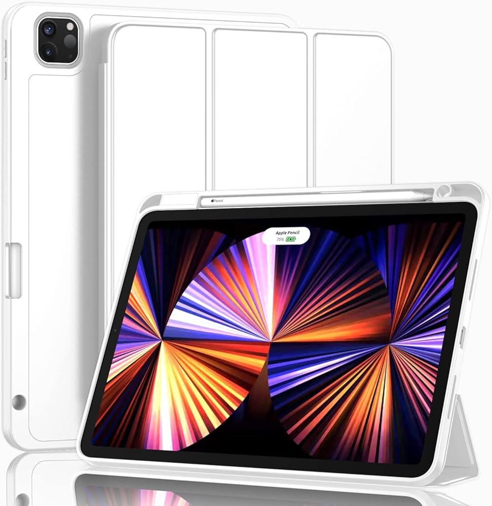 ZryXal New iPad Pro 11 Inch Case 2022(4th Gen)/2021(3rd Gen)/2020(2nd Gen) with Pencil Holder,Sma... | Amazon (US)