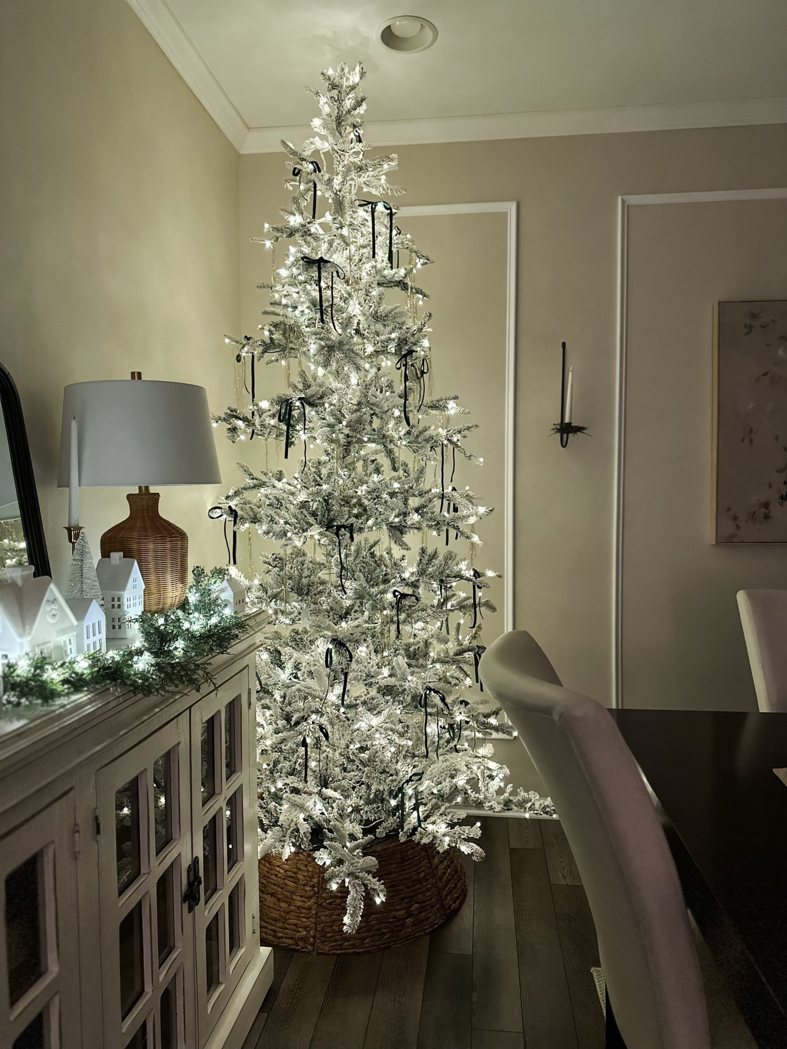 There’s just something about a Christmas tree glowing at night… ✨

Our new 9’ Noble King Flock from @kingofchristmas is filling the house with the warmest glow — cozy, classic, and so unbelievably pretty once the sun goes down. 

#LTKHome #LTKHoliday #LTKSeasonal