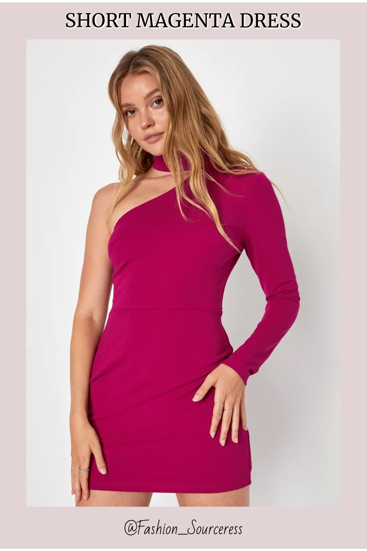 Magenta Cocktail Dress