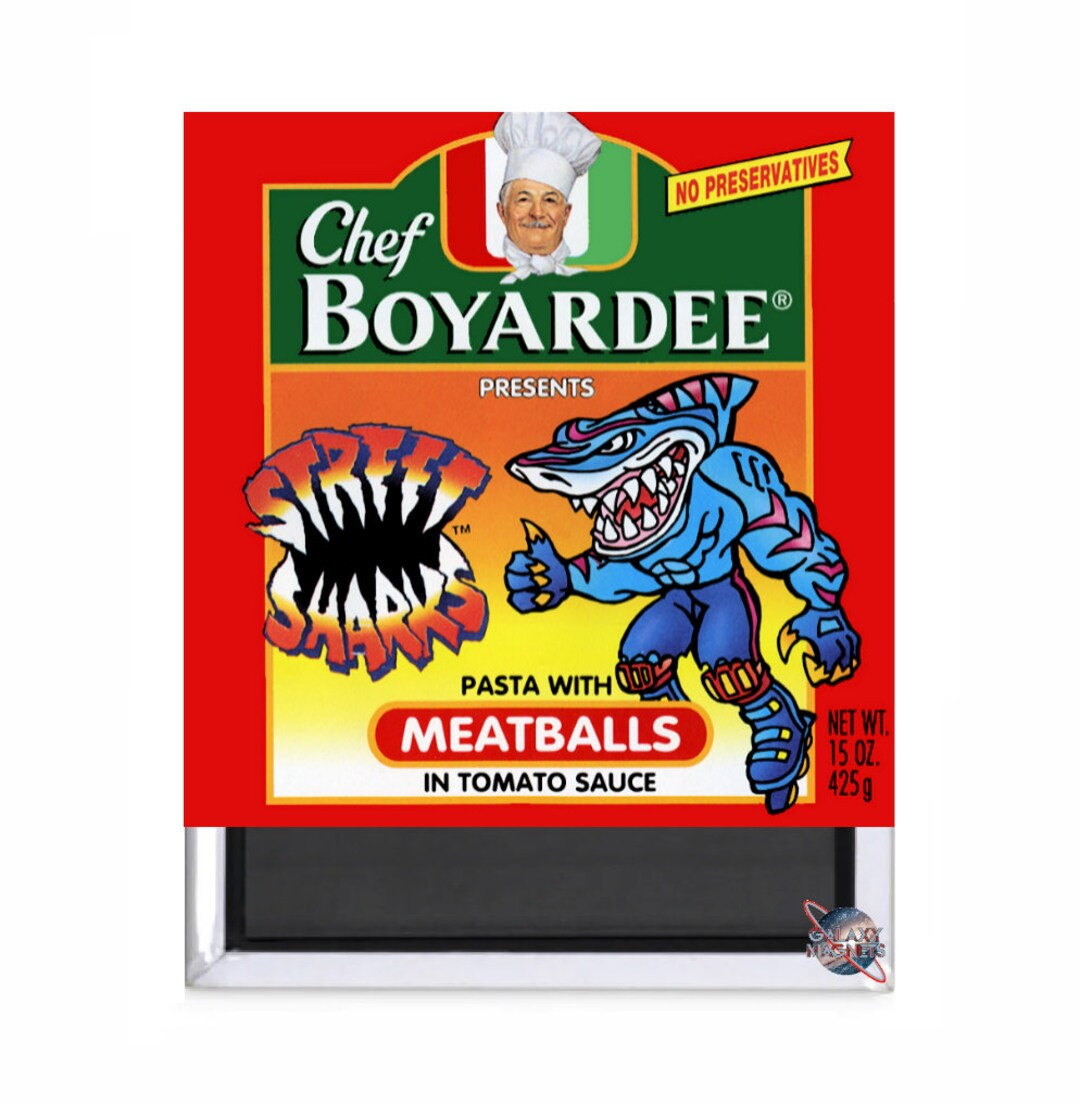 Street Sharks Pasta Magnet - Etsy | Etsy (US)