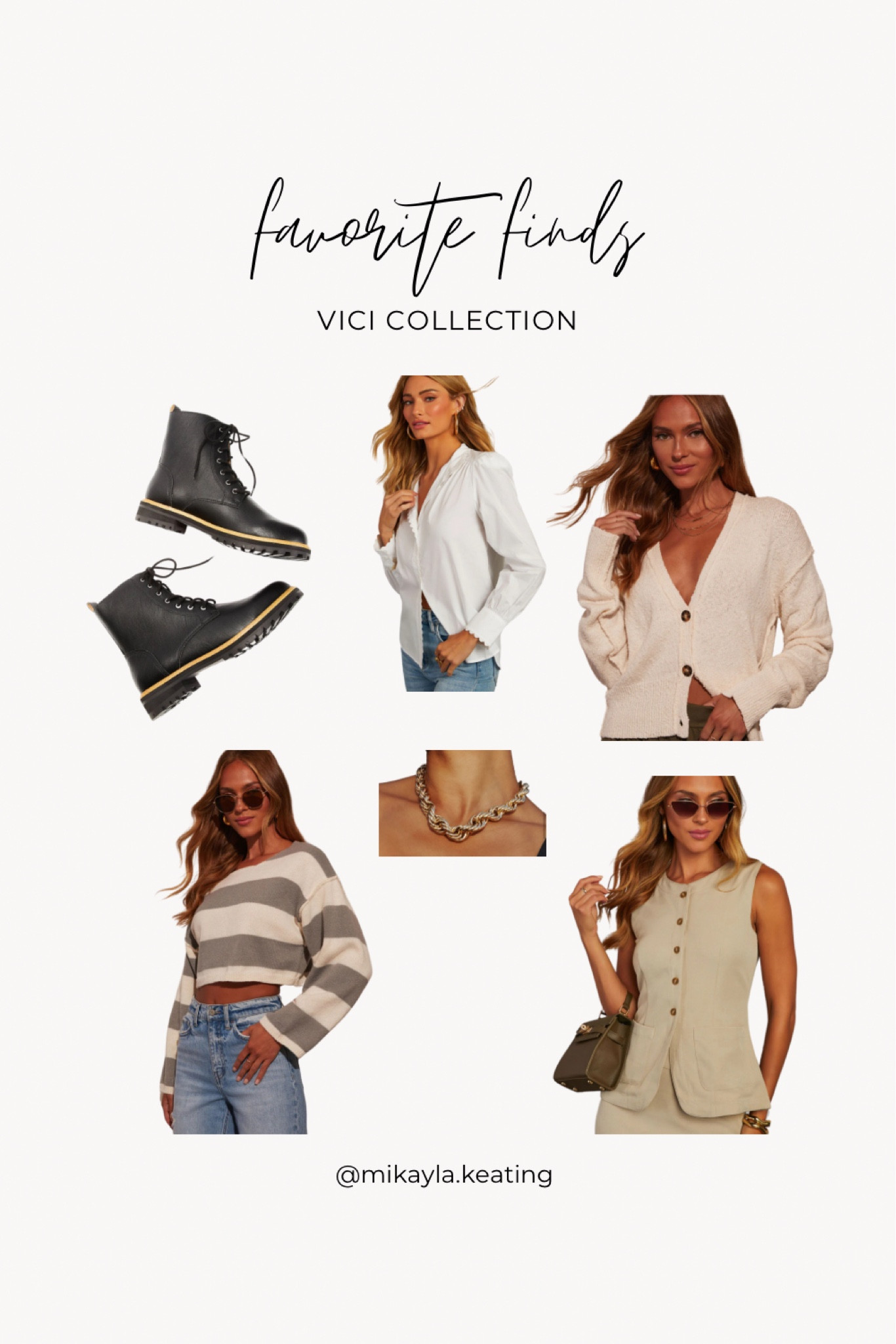 Vici Daily Drop Favorites

Sweaters, fall outfit, boots, necklace, vest

#LTKSaleAlert #LTKxVICI #LTKShoeCrush