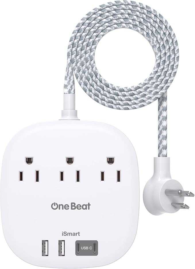 Cruise Essentials 2025,One Beat Travel Power Strip with 3 Outlets 4 USB Ports 3.1A,3ft Flat Plug ... | Amazon (US)