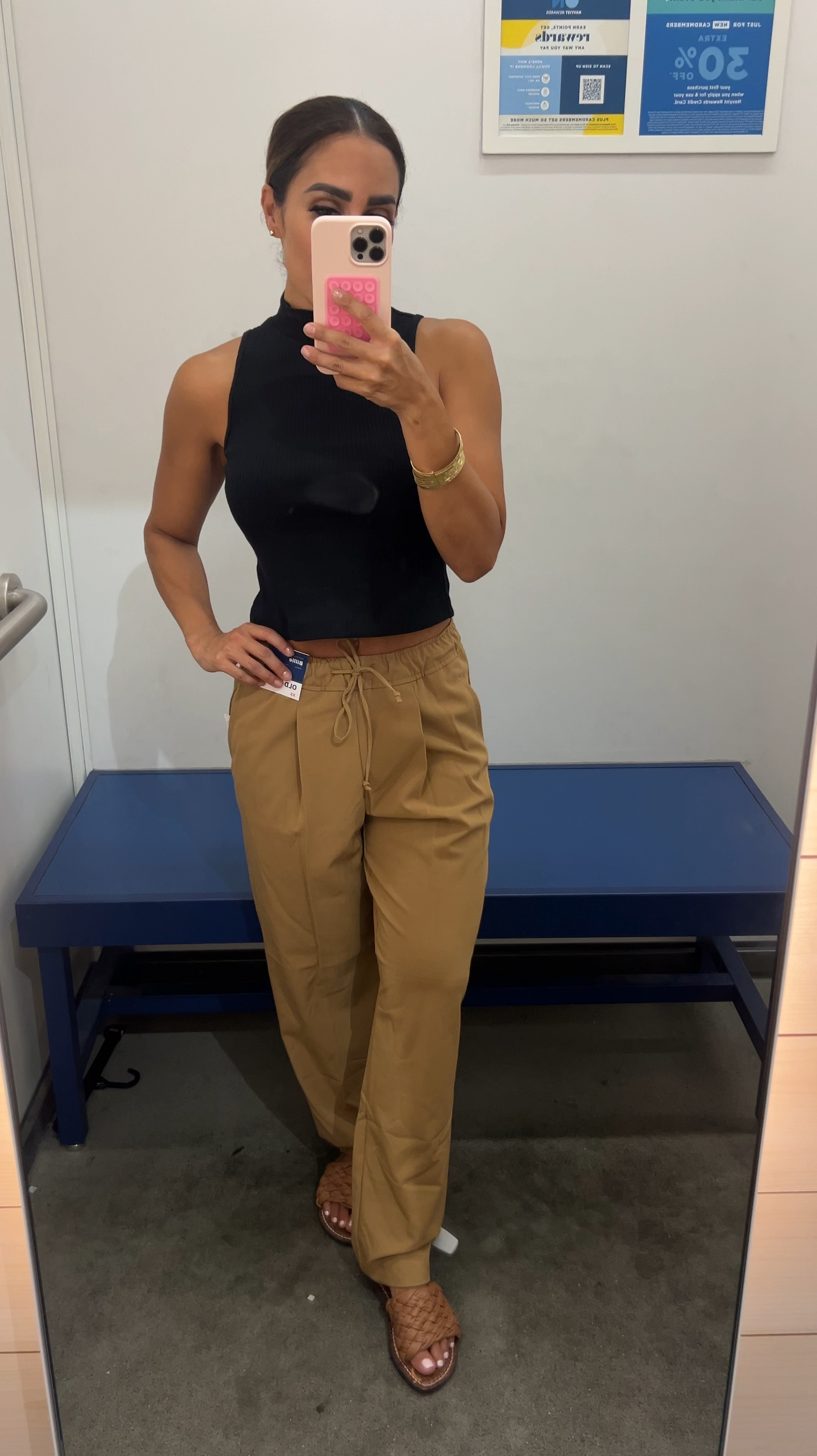 I’m wearing a size XS (regular) for the pants and a size XS for the top. I am 5’0” and 115 lbs. 34B. 

#LTKOver40 #LTKSaleAlert #LTKVideo