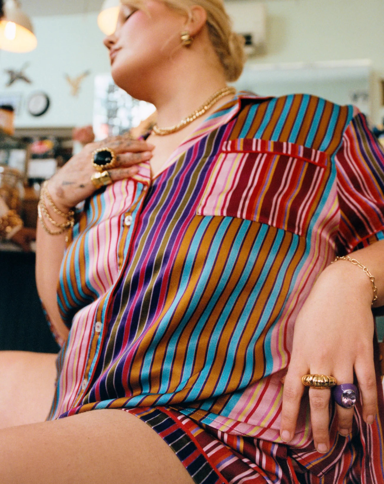 Luxe Dreams Short Sleeve Button Up | Parade