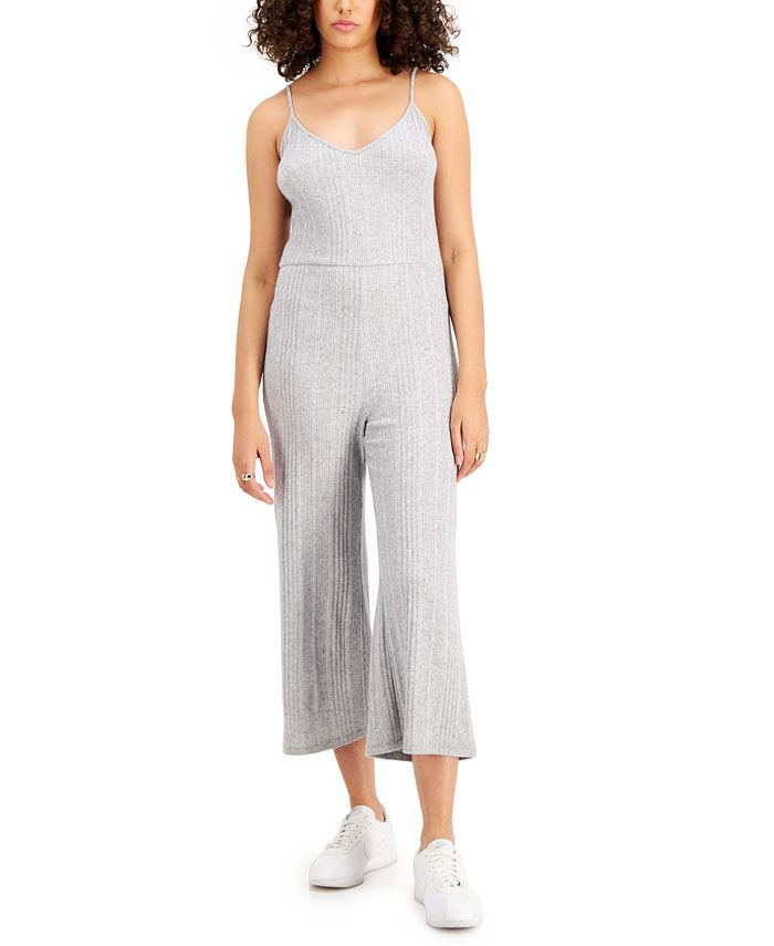 Bar III Ribbed Cropped Jumpsuit, Created for Macy's & Reviews - Pants & Capris - Women - Macy's | Macys (US)