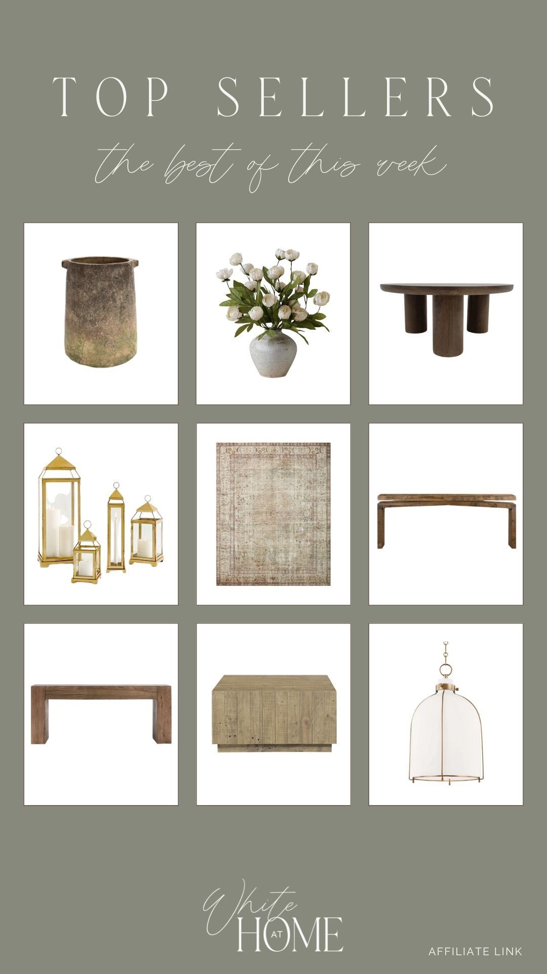 Last week’s top sellers! Heirloom quality furniture, spring florals, cozy rugs, timeless lighting, and more. 

#LTKSaleAlert #LTKHome