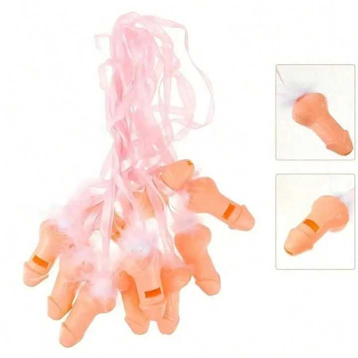 1 pieza Juguete de silbato de plumas - Regalo único para fiestas, adecuado para despedidas de so... | SHEIN