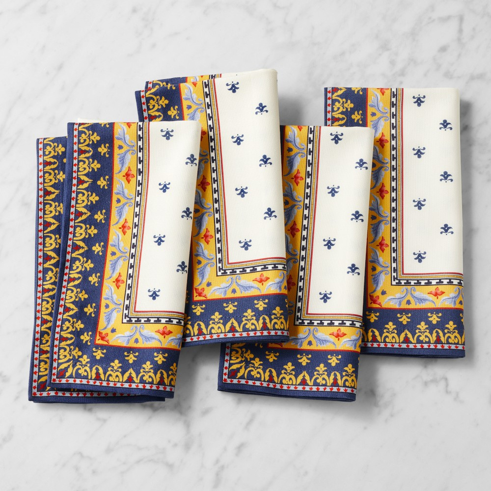 Sicily Mosaic Napkins, Set of 4 | Williams-Sonoma CA