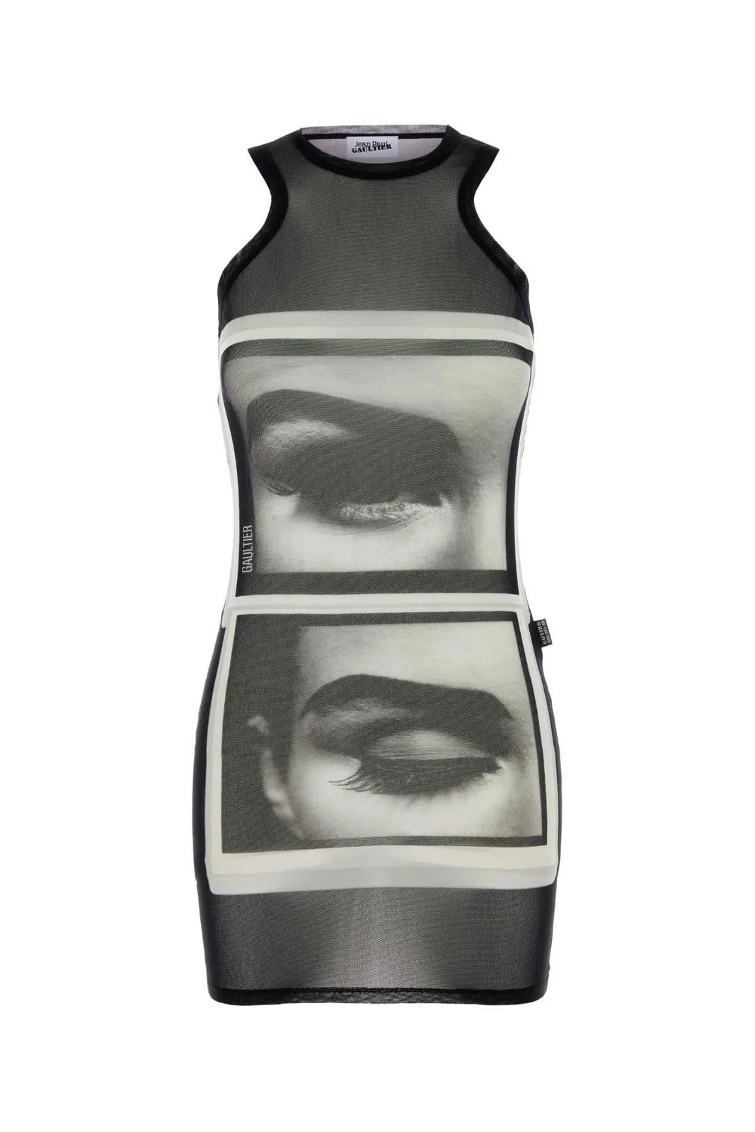 Jean Paul Gaultier Eyes And Lips Sleeveless Mini Dress | Cettire Global