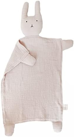 Marlowe & Co Organic Cotton Muslin Lovey Blanket, Organic Cotton Muslin Bunny Security Blanket (N... | Amazon (US)