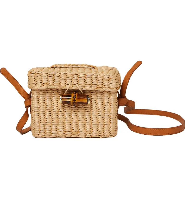 Tiff Rattan Woven Belt Bag | Nordstrom