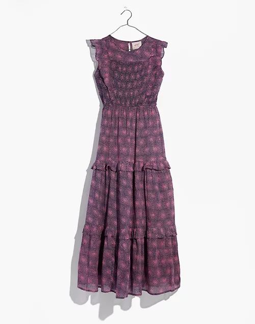 Banjanan Iris Smocked Midi Dress in Petal Power | Madewell