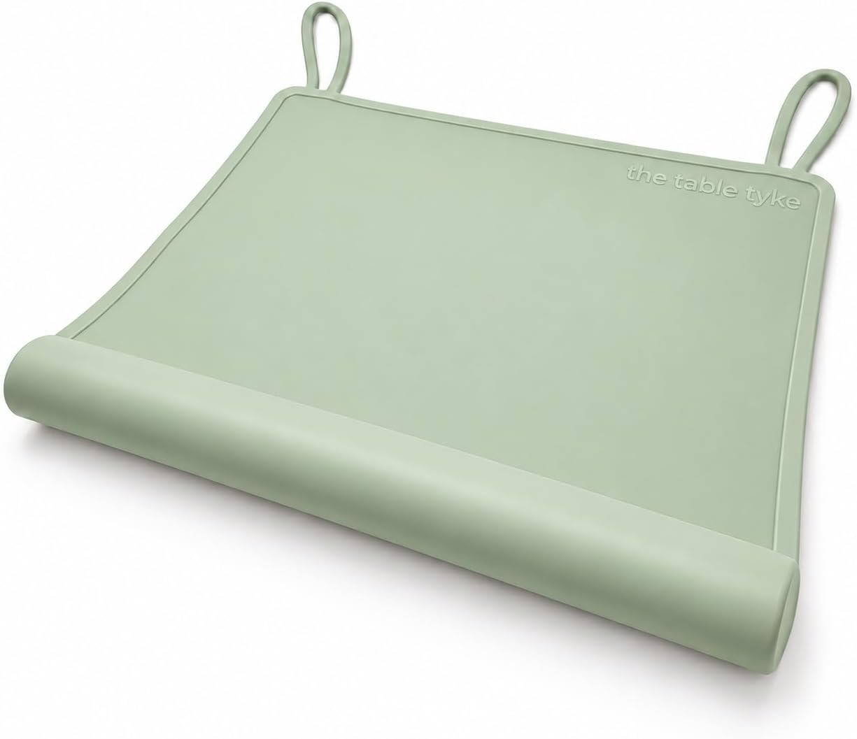 Table Tyke Baby Restaurant Placemat, Silicone Edge Bumper, Sage Green | Amazon (US)