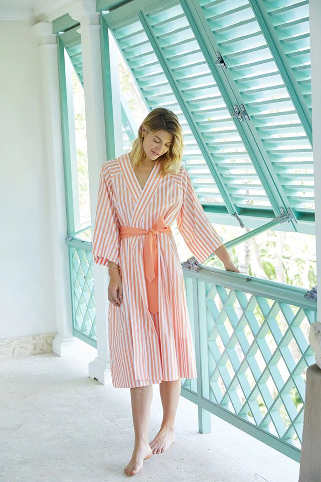 Kimono Robe in Melon | LAKE Pajamas