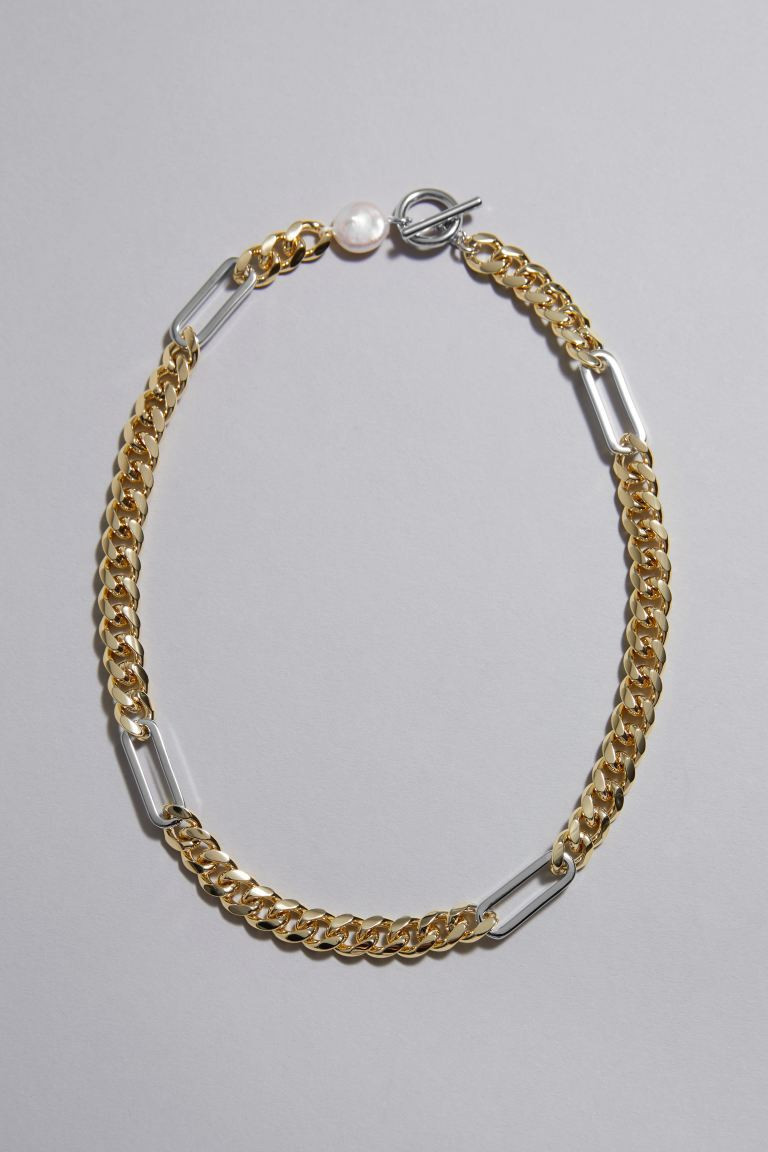 Mixed Chain Necklace - Gold - Ladies | H&M GB | H&M (UK, MY, IN, SG, PH, TW, HK)