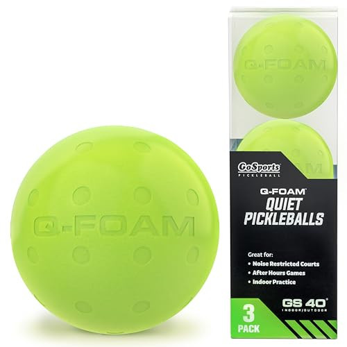 GoSports GS 40 Q-Foam Pickleballs - Quiet Foam Balls for Indoor or Outdoor Practice - 3 Pack | Amazon (US)