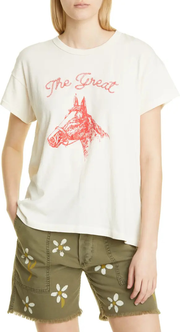 THE GREAT. The Boxy Stallion Graphic Tee | Nordstrom | Nordstrom