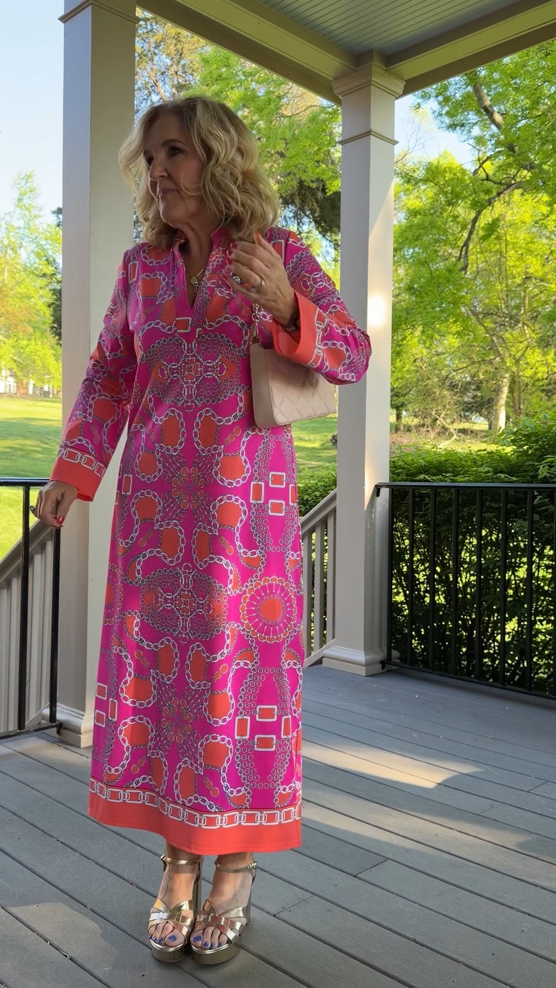 Tap the bell 🔔 and ❤️ to make sure you don’t miss a post! 
Wearing a medium in this caftan style knit dress. Extremely comfortable. 
Pink quilted purse on sale! 

#LTKWedding #LTKOver40 #LTKTravel

#LTKMothersDay