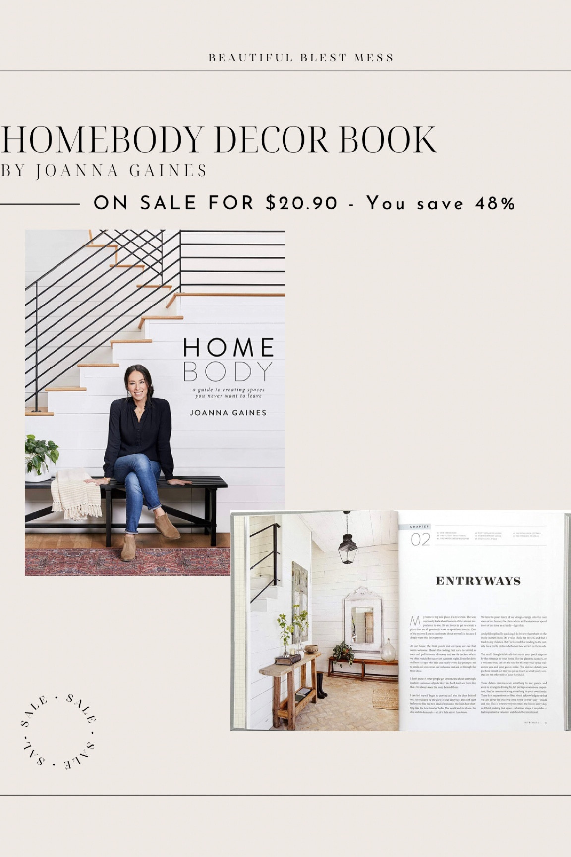 Joanna Gaines homebody decor shelf book + neutral decor + home decor + modern home decor 

#LTKsalealert #LTKhome #LTKunder50
