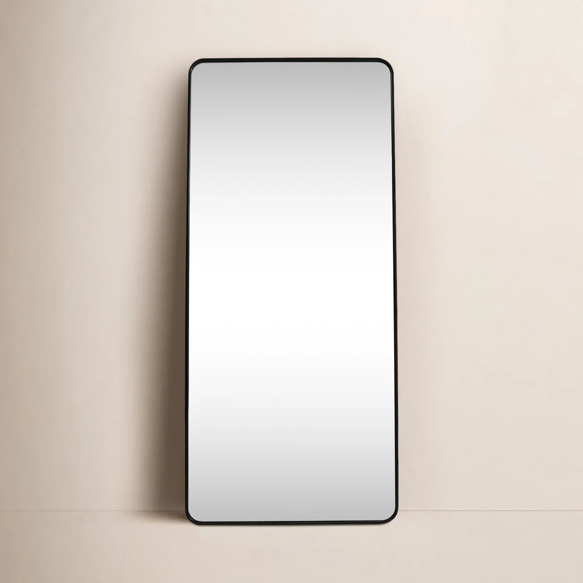 Sabine Metal Rounded Rectangle Floor Mirror | Wayfair North America