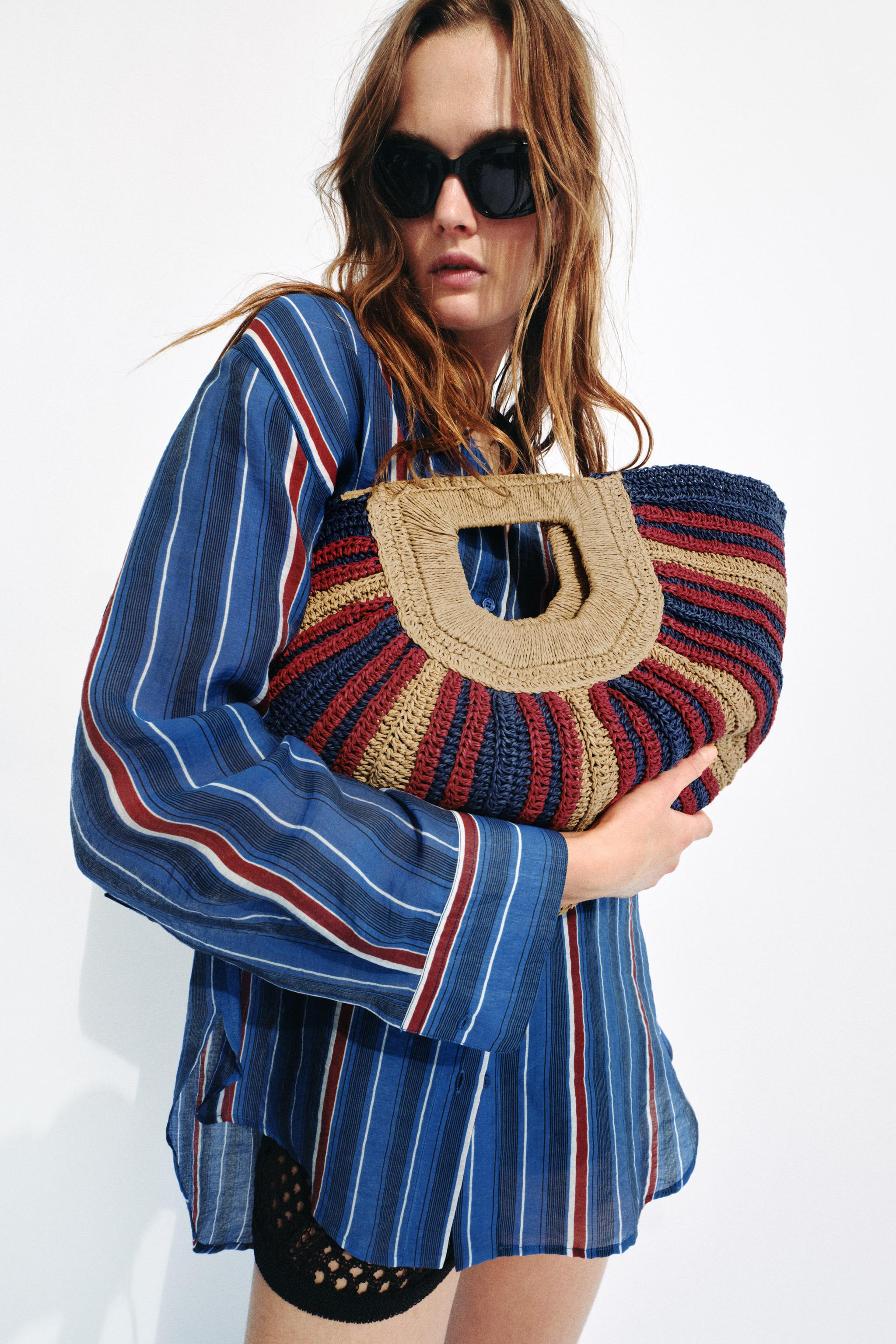 WOVEN EFFECT PRINT BAG | Zara US