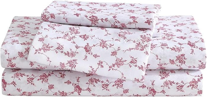 Betsey Johnson - King Bed Sheets, Soft & Lightweight Bedding, Fade & Wrinkle Resistant (Floral To... | Amazon (US)
