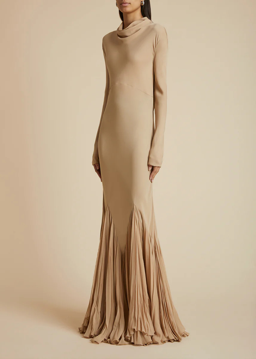 The Metin Dress in Beige | Khaite