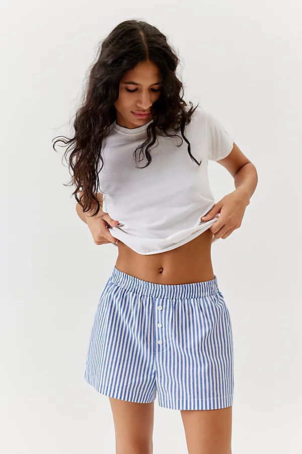 Urban Renewal Remnants Made In LA Button Front Boxer Short | Urban Outfitters (US and RoW)