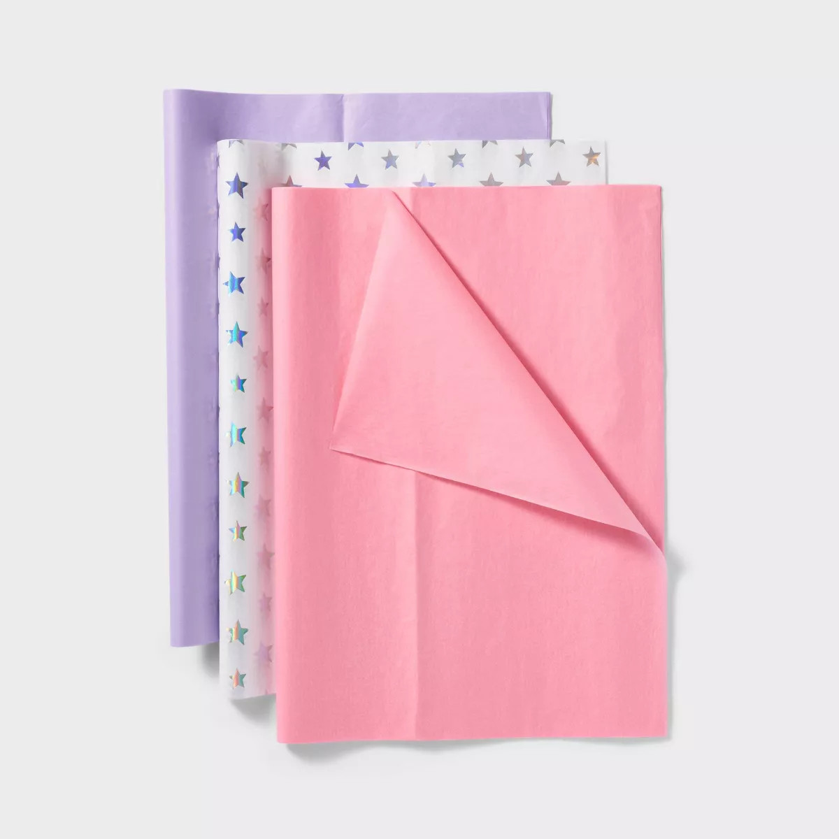 Pink Purple Star Banded Tissue Paper - Spritz™ | Target