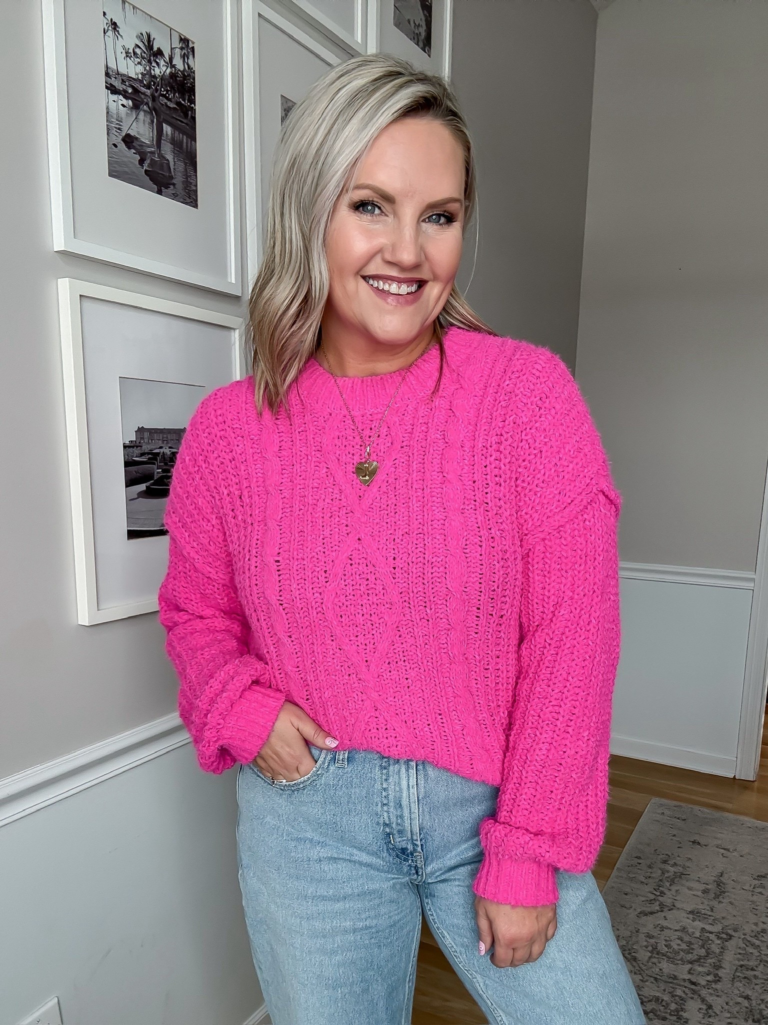 I am loving the color of this sweater from Walmart, but loving the $17 price tag even more! 

#LTKootd #LTKFindsUnder50 #LTKOver40