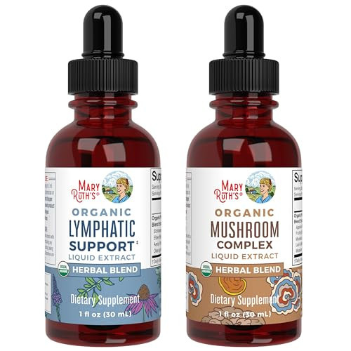 MaryRuth's Lymphatic Support Drops & Organic Mushroom Complex | USDA Organic, Clean Label Project Verified® | Vegan, Non-GMO, Sugar-Free | Immune Support, Focus & Overall Health | Amazon (US)
