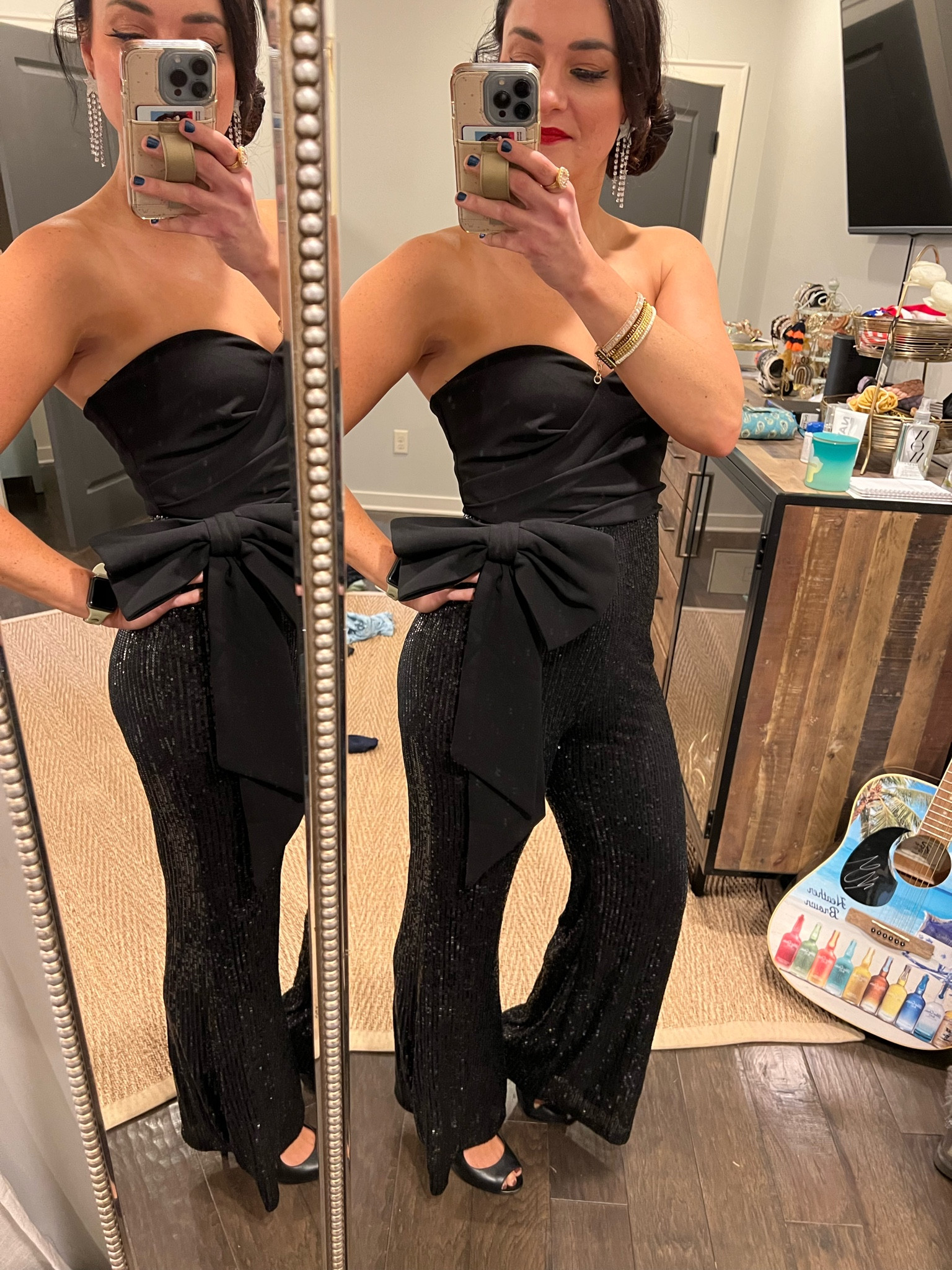 Valentines Day date night outfit // wedding guest & resort wear friendly // Valentine’s Day dress and rompers // black strapless romper // LULU’s has the cutest wedding attire & event dresses! Size S - TTS. Linked similar since mine is sold out 

#LTKunder100 #LTKwedding #LTKFind