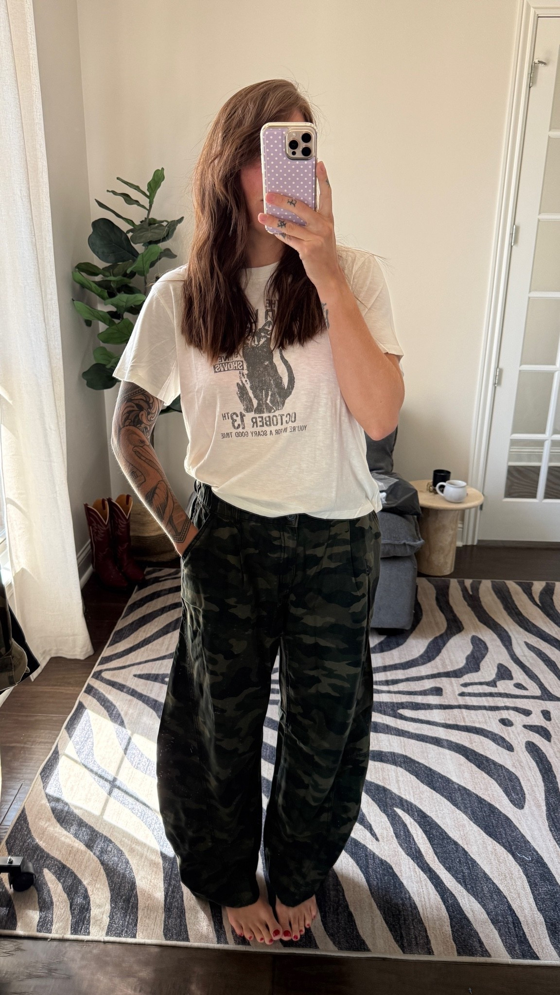 Wearing a medium long inseam pants, large tee! @Aerie

#LTKTall #LTKootd #LTKmomlife
