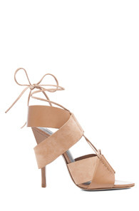Alexander Wang Malgosia Leather & Suede Sandals in Neutrals | FWRD 