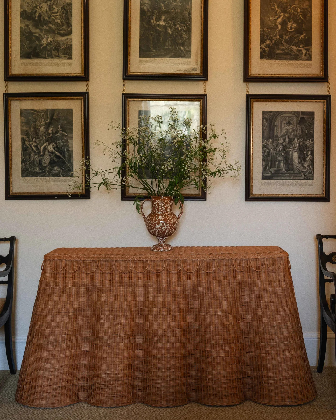Adeline Rattan Console Table | Sharland England by Louise Roe | Sharland England