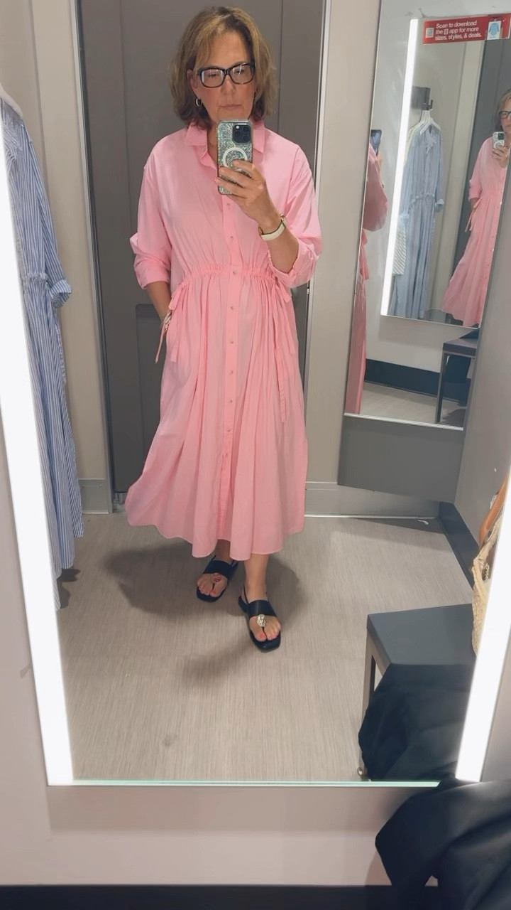 Target Tuesday - LOVE this shirt dress with the details at the waist.  I think it runs a bit big- this is a medium I would order a small and I am usually a size 10/12! 
@target #target #targetcircle 

#LTKFindsUnder50 #LTKSeasonal #LTKSummerSales