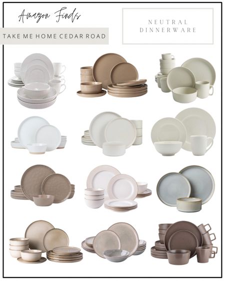 AMAZON FINDS - neutral kitchen dinnerware 

Dinnerware, neutral kitchen, kitchen decor, tableware, dinnerware set, amazon home, Amazon finds, Amazon kitchen 

#LTKfindsunder100 #LTKsalealert #LTKhome