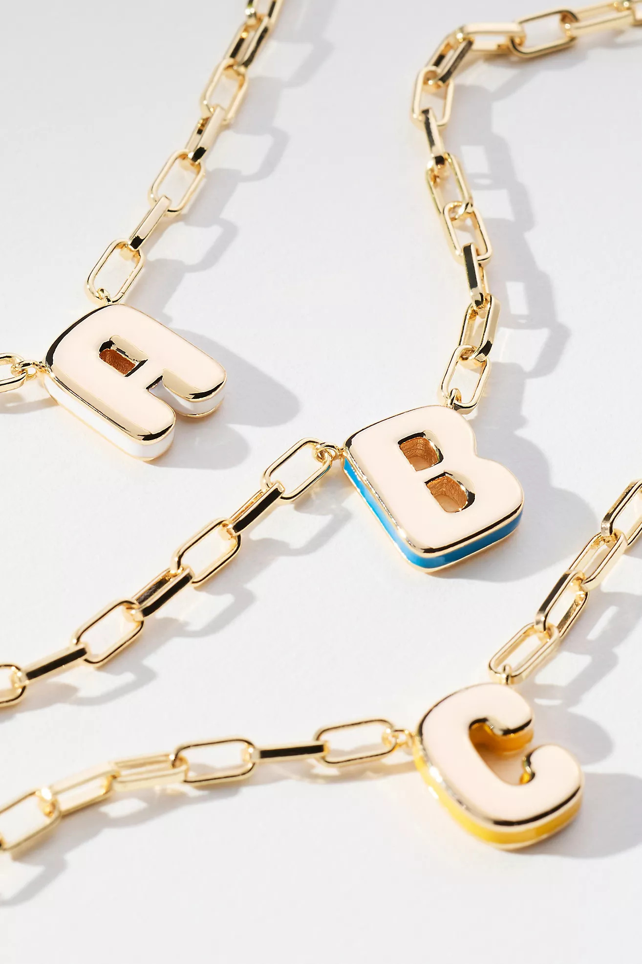 Robot Monogram Paperclip Necklace | Anthropologie (US)