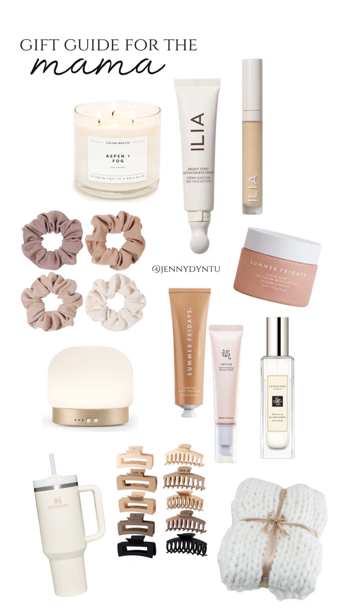 Gift guide for the mama✨ from candle to essential oil diffuser, claw clips & scrunchies, to eye serums, concealers & face masks (which us tired mamas need) 🙌🏽  

#skincare #antiagingskincare #eyeserum #facemask #sunmerfriday #sephora #eyebrightening #darkspots #concealer #tintedmoisturizer #eyecream #koreanskincare #clawclips #scrunchies #diffuser #candle #blanket #neutral #cozygirl #neutralgirl #giftguide #giftforher #giftformama #giftguideformama #homebody #homegirly #blackfriday #LTKCyberWeek

#LTKHoliday #LTKGiftGuide